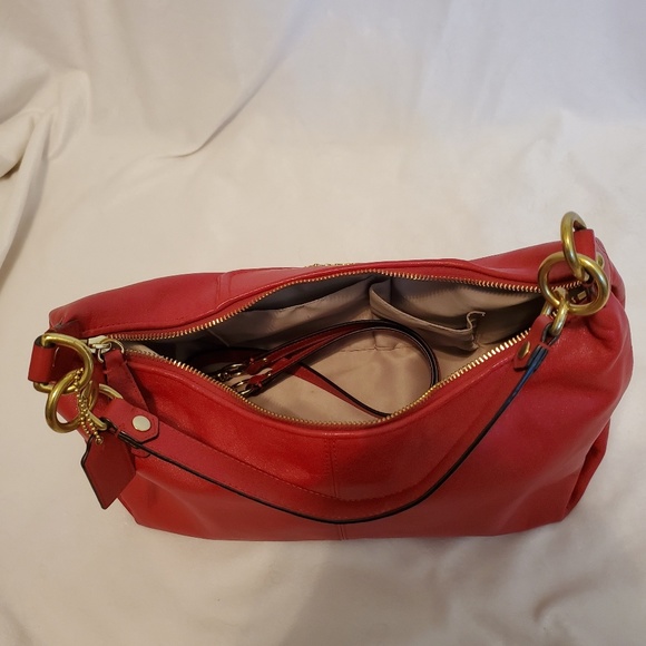 Ruby Red Coach Purse - Picture 3 of 4